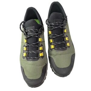 Territory Rainier Green Ripstop Leathr Round Toe Low Top Lace Up Sneaker Sz 10.5